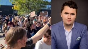 Charlie Kirk Confronted by Lunatic Trans Protesters at Northern Arizona University, But His Supporters Outnumbered Them